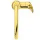 Waschtischarmatur von Ideal Standard in glänzendem Gold mit seitlichem Auslauf. Die Form ist schlicht und modern gestaltet.